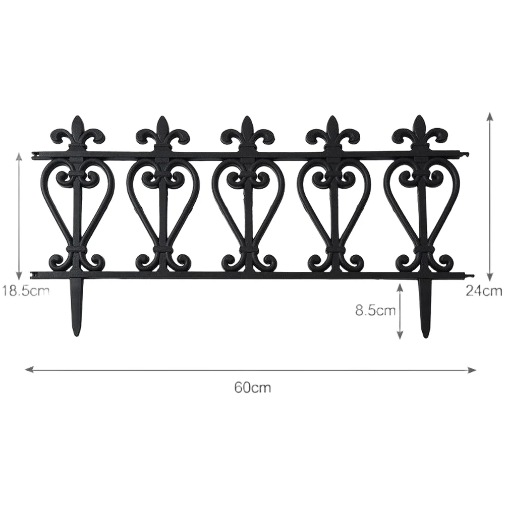 3Pcs Plastic Garden Fence Landscape Edging Garden Bed Edging Decorative Border For Lawn DIY Vegetable Flower Beds Decor