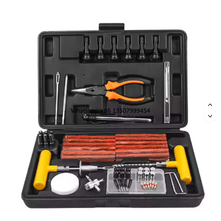 Professional 102 Pcs Universal Truck Tire Patch Kit Heavy Duty Car and Truck Tire Quick Repair Tool Kit
