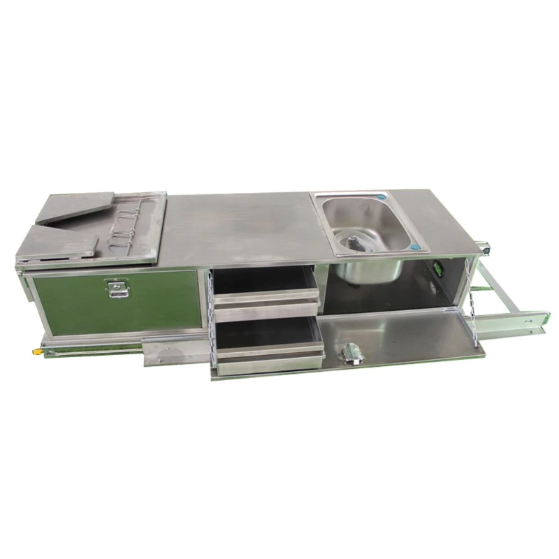 

Customization stainless slide out kitchen for camper trailer