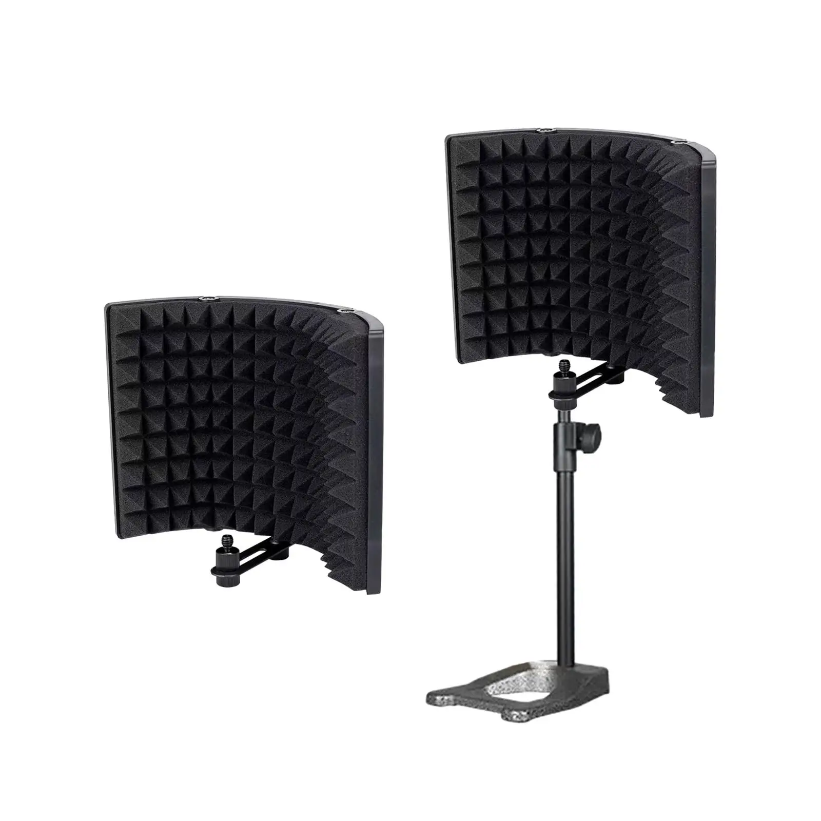 3 Panels Microphone Isolation Shield, Foldable Vocal Recording Panel for Recording Podcasts