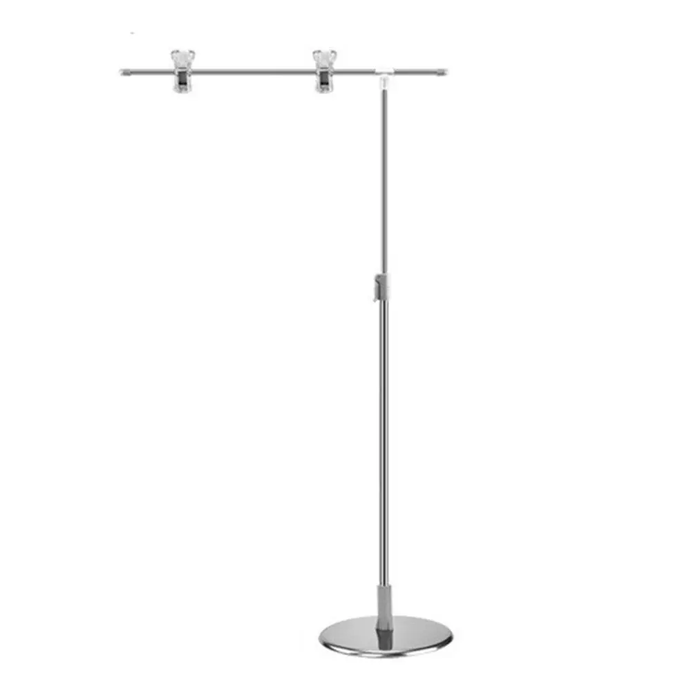 Holder Desktop Backdrop Stand Stainless Steel Adjustable Backdrop Stands Background Frame Support T-Shape Background Stand