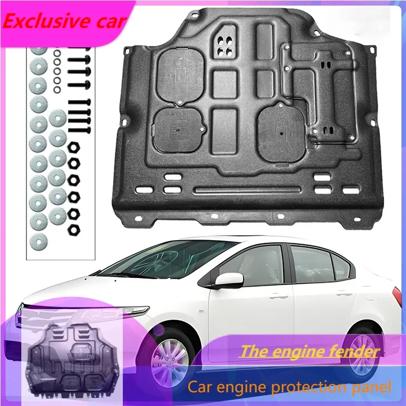 

Under Engine Guard Splash Shield Mud Fender Cover Plate Fender Mudguard Protector For Honda CITY 2008-2014 1.5L 1.8L Car Black