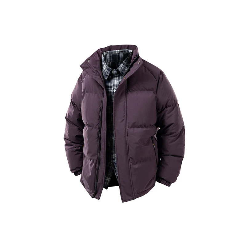 

Зимняя куртка с толстым воротником-стойкой, теплое ветрозащитное пальто для катания на лыжах и путешествиях, зимняя высококачественная хлопковая стеганая куртка, мужская одежда