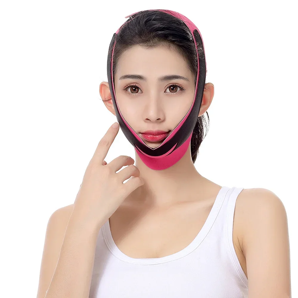 Gezicht Afslanken Bandage V Lijn Facial Shaper Elastische Dubbele Kin Remover Lift Up Riem Gezicht Massager Vrouwen Riem Huid Schoonheidsverzorging