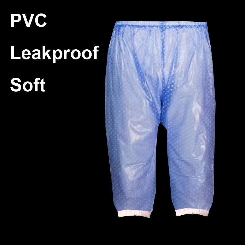 Soft PVC Adult Diaper Shorts Leakproof Incontinence Shorts For The Elderly Washable Waterproof Reuse