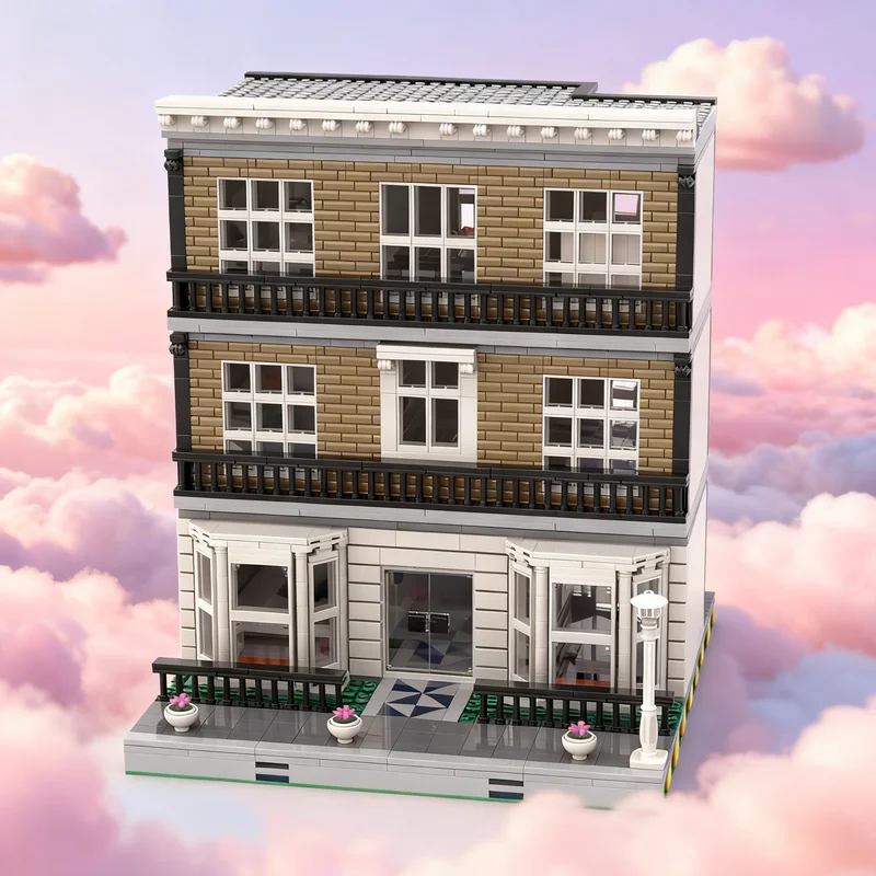 

2568pcs MOC London Townhouse Modular Streetscape Model Building Blocks Creative Gift DIY Display Decor Adult Premium Kids Desk