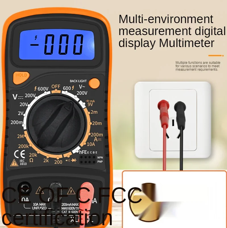 Amperometro digitale xl830l multimetro digitale intelligente per strumentazione tascabile per elettricisti