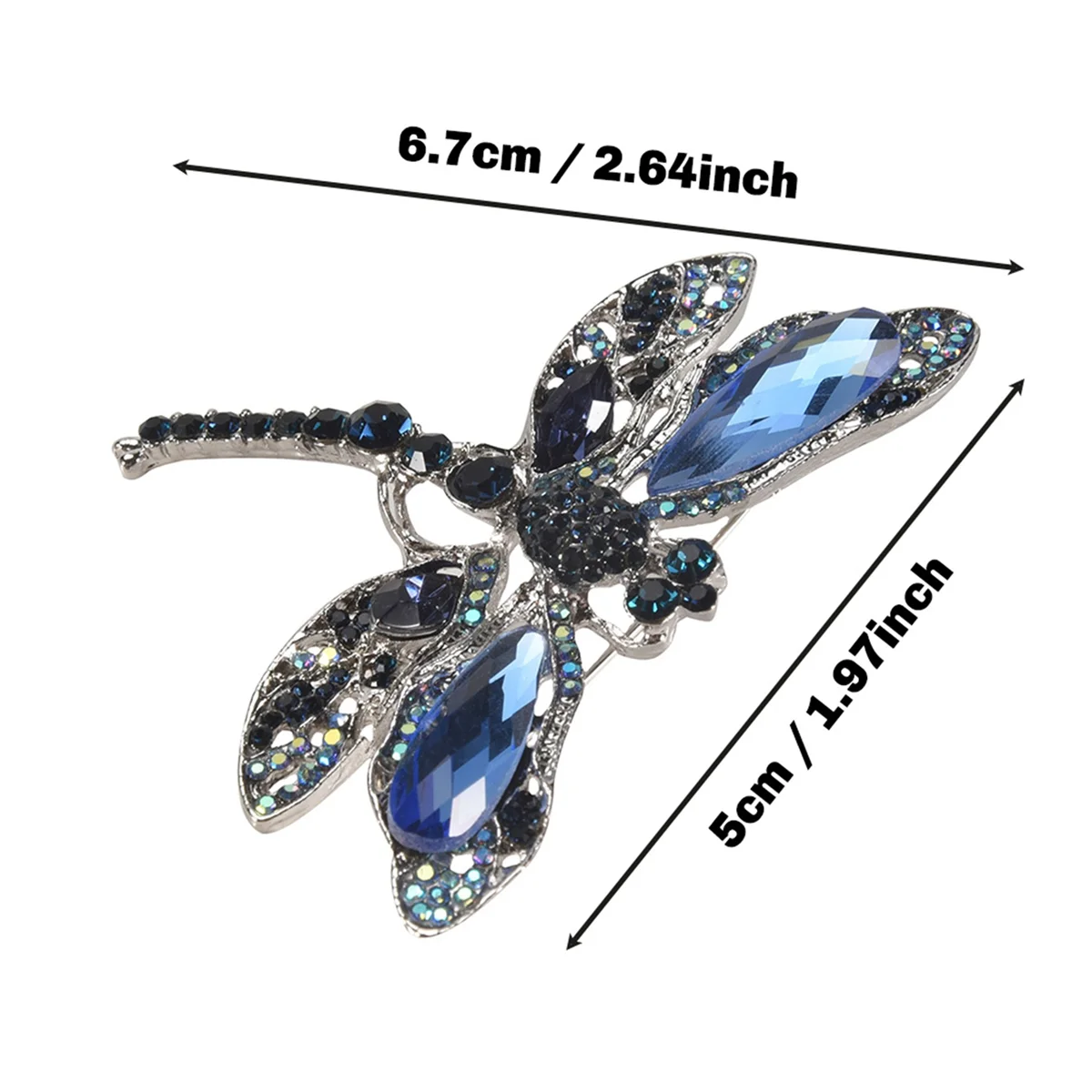 ABQR модные винтажные броши-стрекозы для женщин, большая брошь с насекомыми, булавки для платья, пальто, аксессуары, милые ювелирные изделия, подарки
