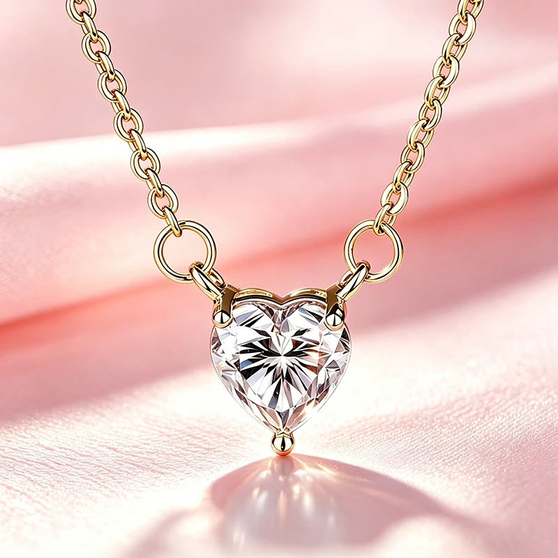 100% Real Moissanite Princess Cut Pendant Necklace with GRA Certificate Women’s Wedding S925 Sterling Silver Exquisite Jewelry - view 4