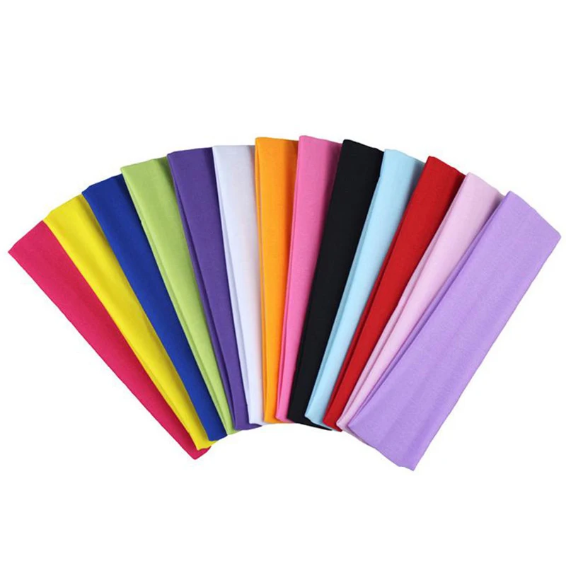 Fashion Sports Headband Wide Elastic Yoga Hair Bands Running Fitness Headwear Women Turban Head Warp Hairband Sweatband