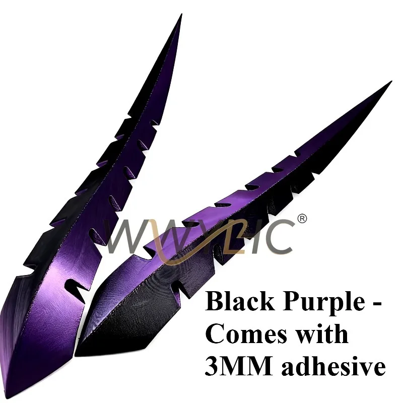 Suitable for Car Outer Dragon Angle Decoration Arc Light Speed Type Around The Flow Fin Car General Creative Car  Accessories