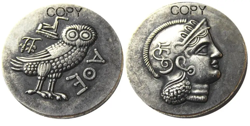 G(33)BACTRIA. Early Hellenistic era. Sophytes (ca. 325 305-294 BC) Silver Plated Copy Coins