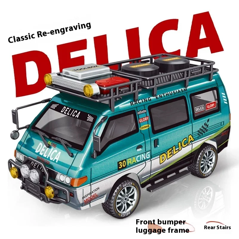 Nuevas existencias Jxc1/24 Rc Delika, Control remoto mecánico de alta y baja velocidad de tamaño completo, tracción en la rueda trasera ligera, modo de juguete para coche