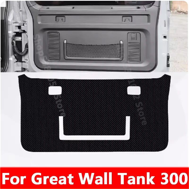 

For Great Wall GWM Tank 300 2021 2022 2023 Car Trunk Tailgate Protection Pad Trunk PU Leather Anti-dirty Pad Accessories