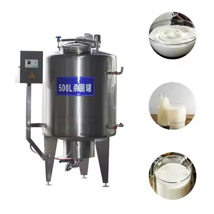 Food Grade 304 Stainless Steel Automatic Pasteurization Tank for Milk Goat Milk Yogurt Base Dairy Products