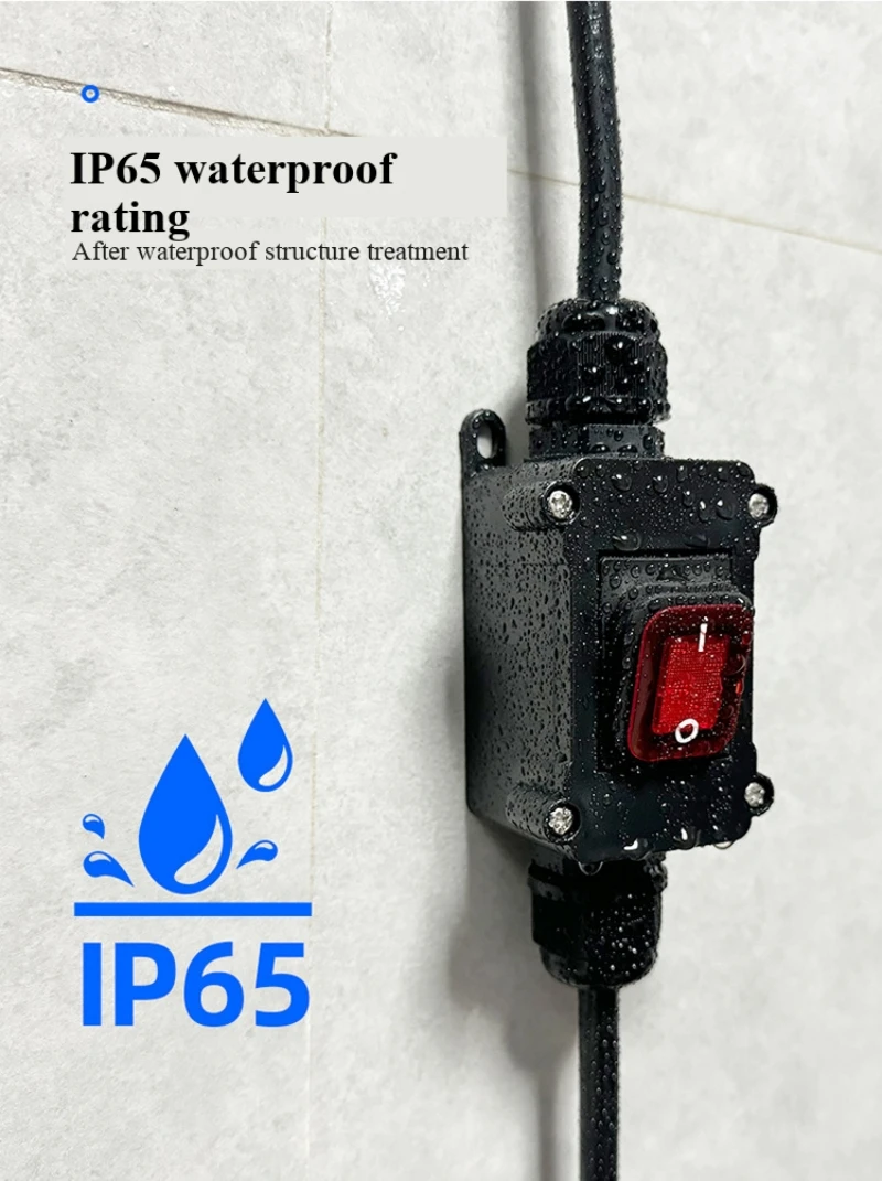 Waterproof  rocker switch, 2/3 position 4/6 pin rocker switch with light, large silver contact copper pin kcd4Waterproof version