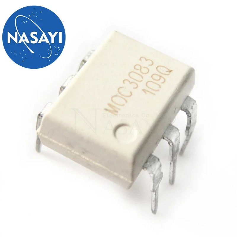 10pcs/lot MOC3083 M0C3083 EL3083 DIP-6 Triac & SCR Output Optocouplers 800VDRM IFT=5mA 6 Pin Optocoupler New original In Stock