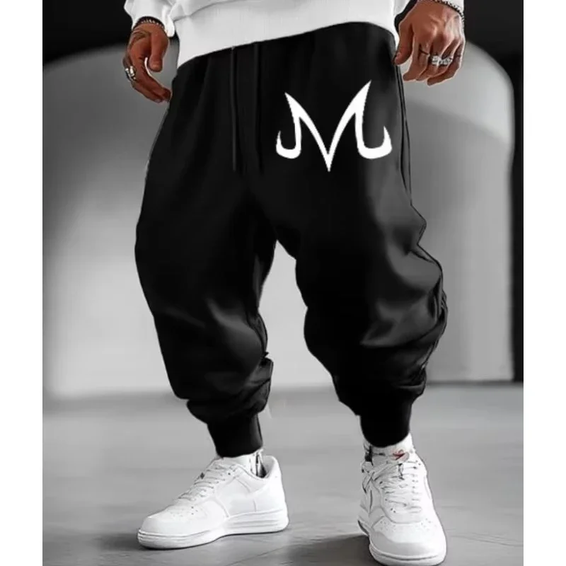 드래곤볼 애니메이션 손오공 신상 스웨트팬츠 2026 여름/가을 남성용 트렌디 아메리칸 힙합 루즈 코튼 테이퍼드 팬츠