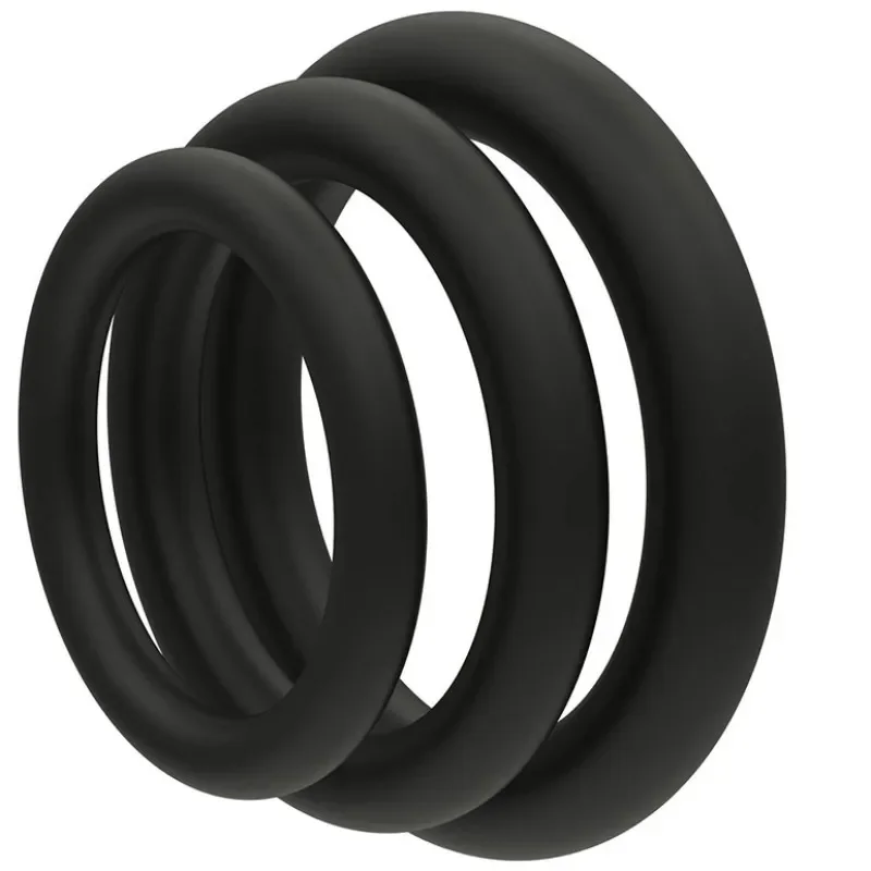 Durable Silicone Cock Ring Penis Rings Men Ejaculation Delay Rubber Sex Toys Rings for Male 3 size