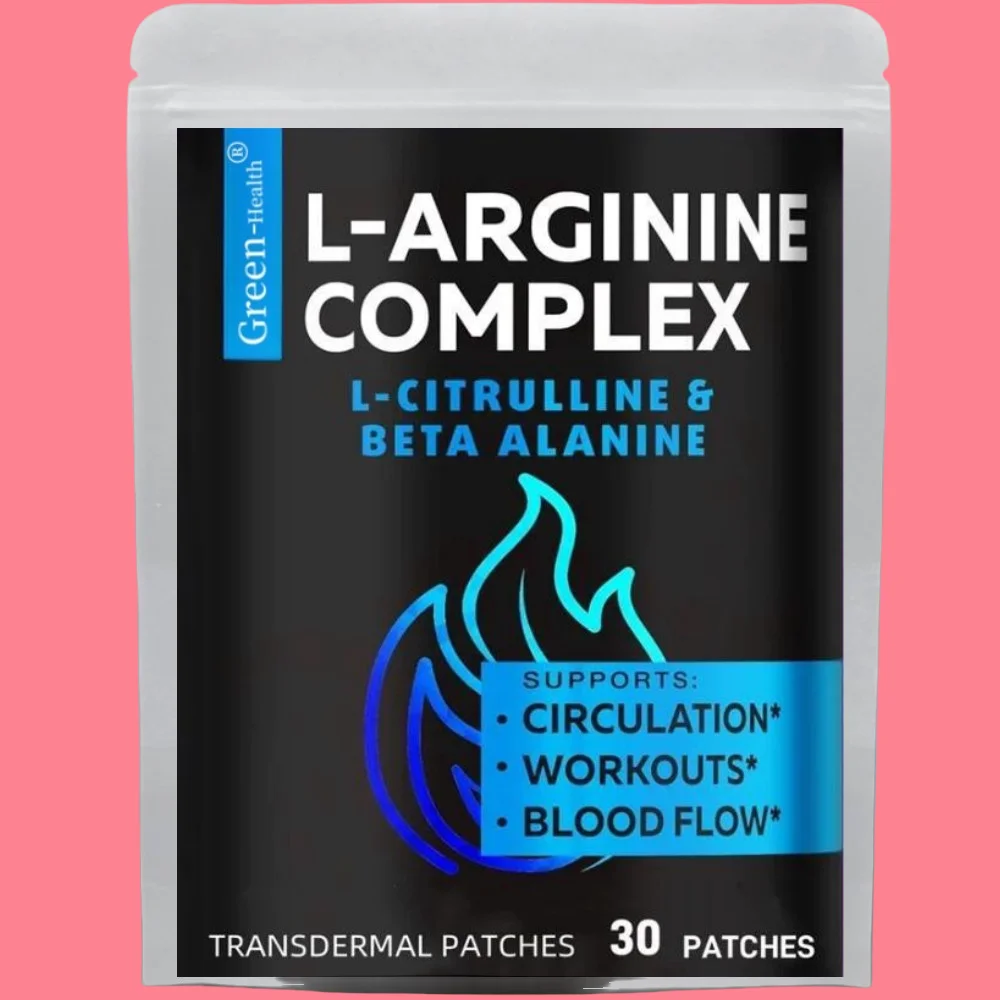 30 Patches L Arginine L Citrulline Complex Transdermal Patches Nitric Oxide for Men Booster