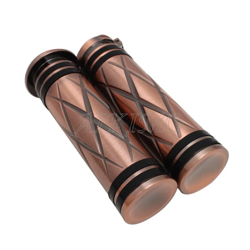 Motorcycle 1\'\' Handle Grip Handlebar Grips+Foot Peg+Shifter Pegs Bronze Color For Harley Sportster Touring Dyna Softail Bobber