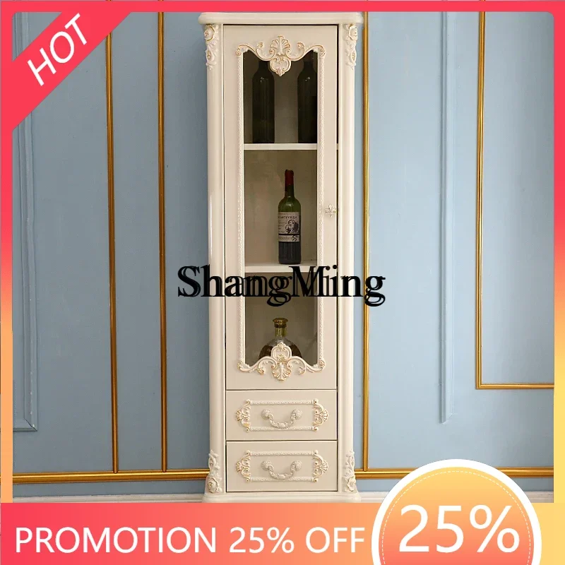 

FG красивый новый однодверный винный шкаф белого цвета слоновой кости боковой шкаф для хранения еды