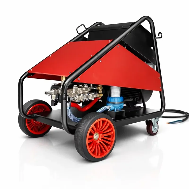 22KW 500Bar 50MPa 7250 PSI Industrial High Pressure Cleaner for Paint and Rust Removal of Construction Machinery
