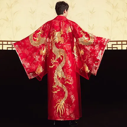 Hanfu wedding dress bride new ethnic style wedding dress phoenix crown Xia Phi