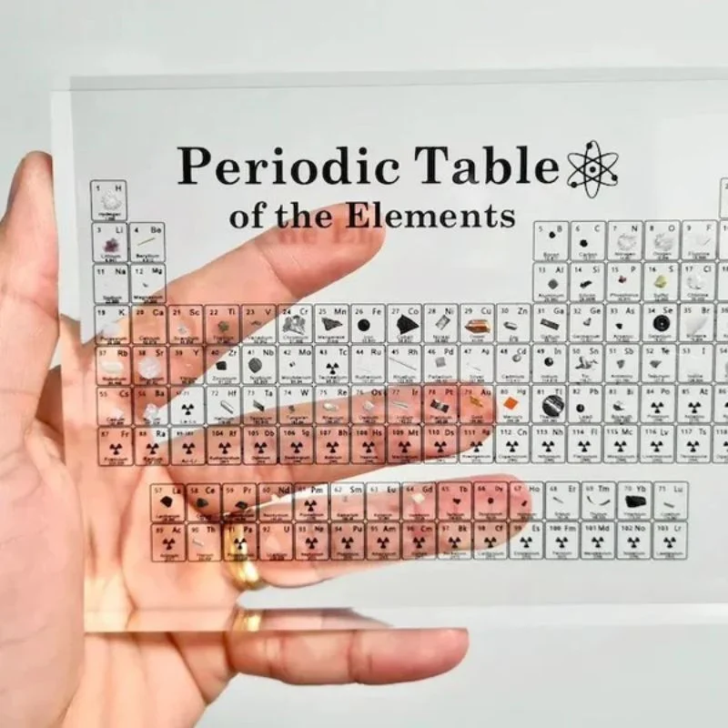 Periodic table with real elements PERIODIC TABLE OF ELEMENTS COLLECTOR'S EDITION - Acrylic Periodic Table Glass Periodic Table