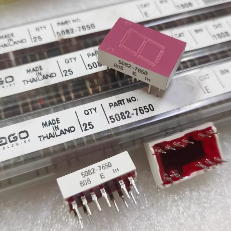 

2PCS/LOT 5082-7650 LED Characters with Digital Red 7-segment 1 Character Common Anode 10.9 Mm (0.43 Inch) Seven Segment