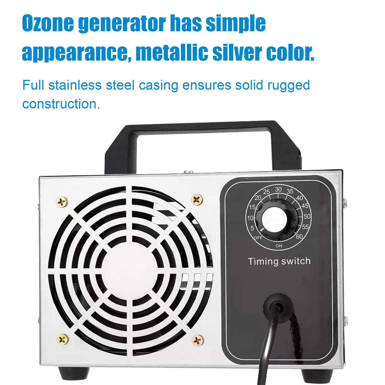 Ozone Generator 32g/h Ozone Machine O3 Air Purifier Air Deodorizer for Home Kitchen Office Car