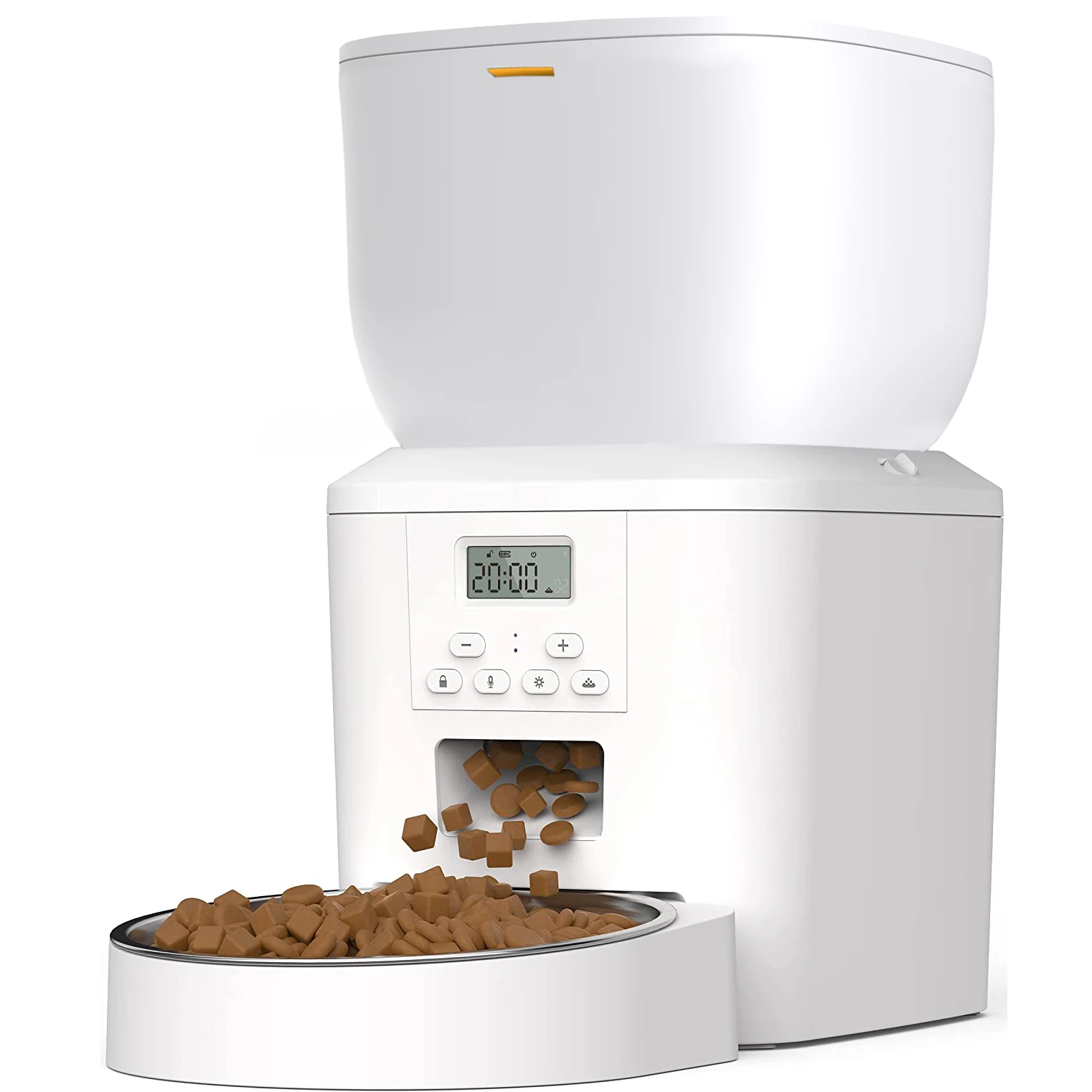 

Stainless Steel Automatic Cat Feeder LCD Display Dog Feeder Timed Feeding Pet Food Dispenser