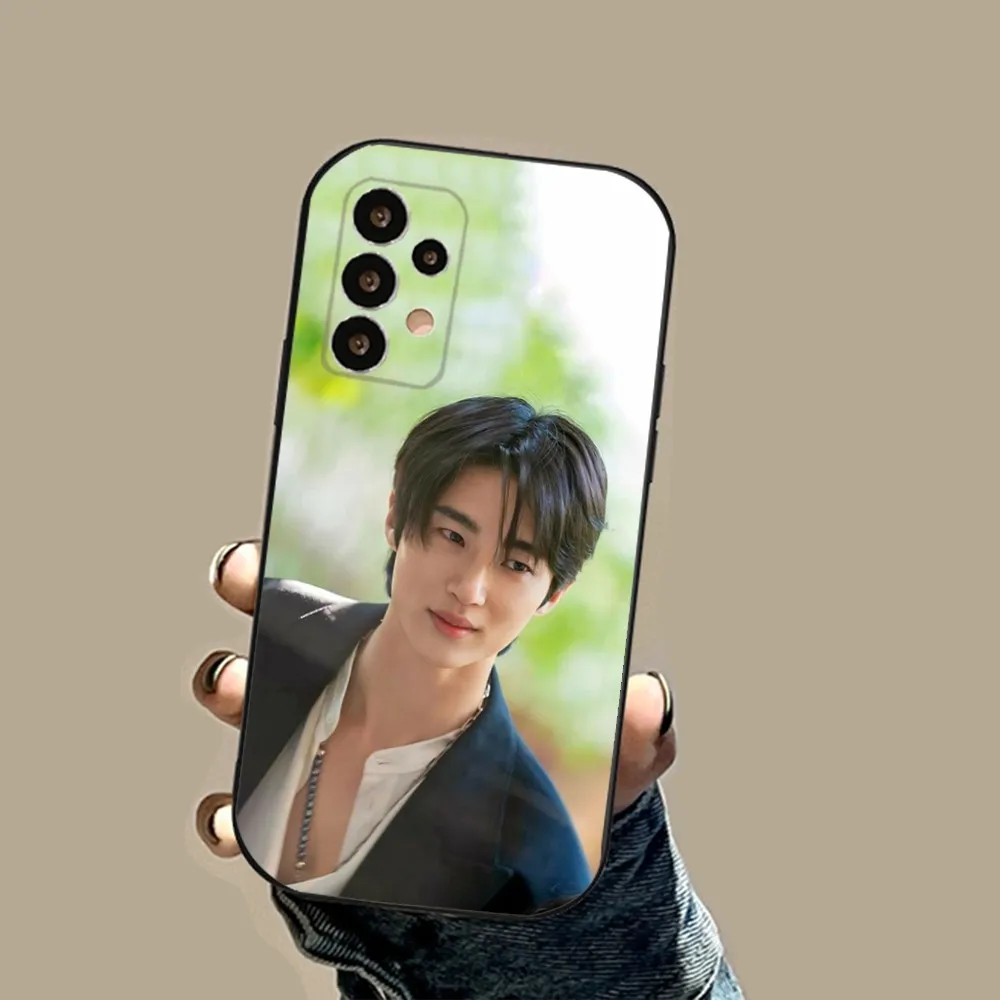 Woo seok B-byeon Phone Case For Samsung S24,23,23,22,30,21,10,9,Note20 Ultra,Lite,Ultra,5G,Plus,FE,Black Soft Case