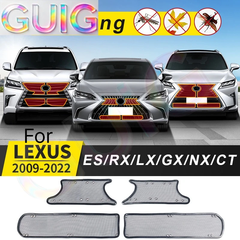 For Lexus ES Rx LX NX GX Ct 260 200 460 5700 400H 350H 2009-2022 Tuning Modification Accessories Grille Prevent Mosquito Sand