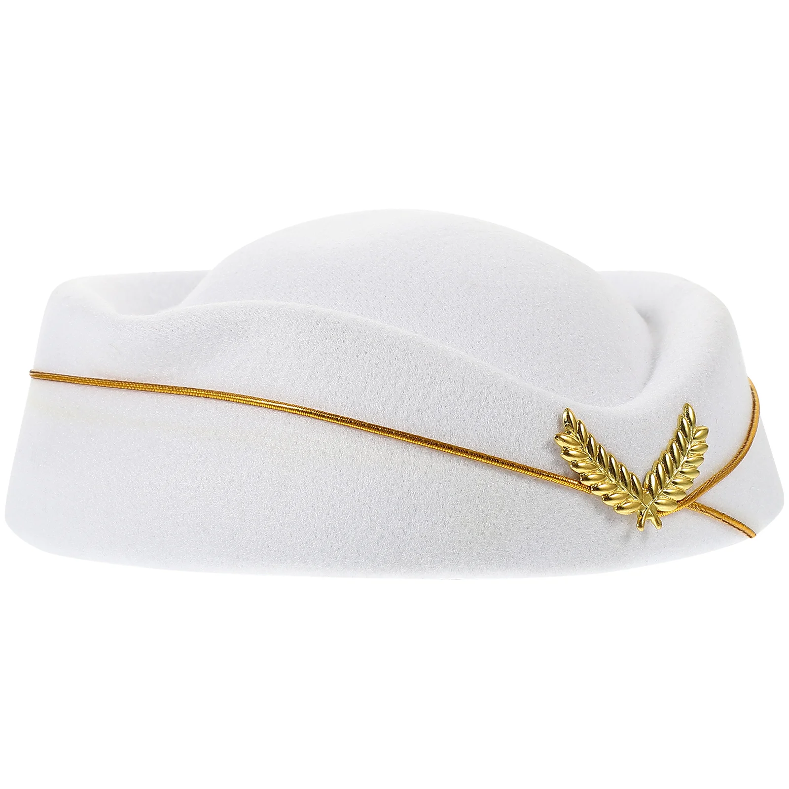 Gorra de azafata de línea aérea para mujer, sombrero de azafata para fiesta de Cosplay, accesorio de disfraz de escenario, decoración