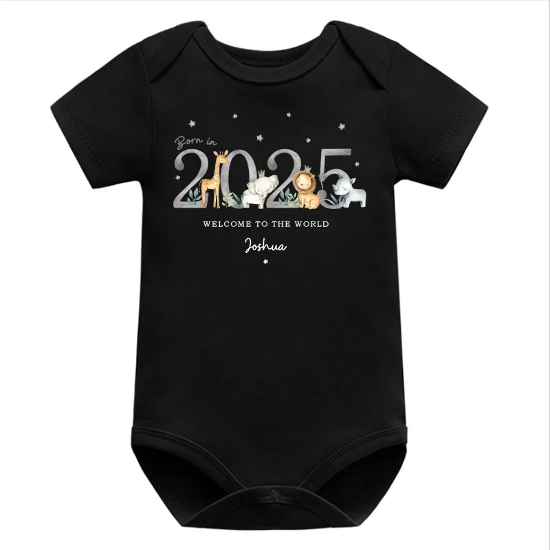 Personalized 2025 Newborn Baby Clothes Home Coming Bodysuit Newborn Arrival Best Baby Shower Gift Baby Girl