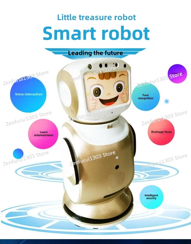 Xiaobao Intelligent Accompany Education Robot Welcome Projection Intelligent Robot