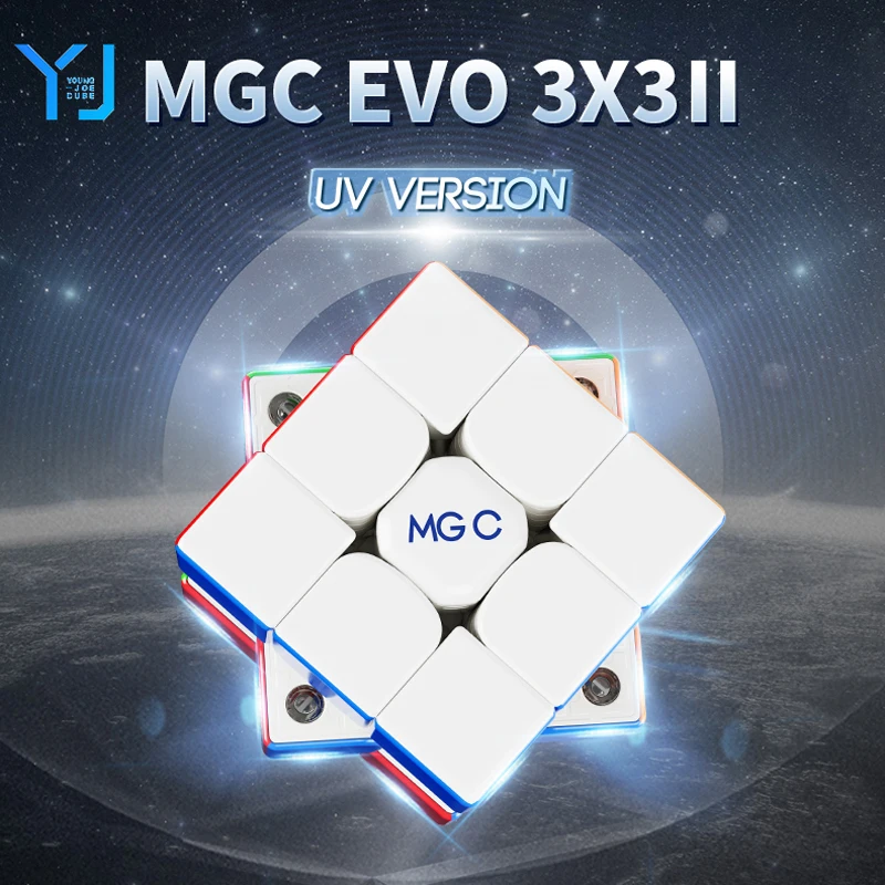 YJ YongJun MGC EVO Ⅱ UV 3x3x3 Magnetic Magic Cube 3x3 Professional Cubing Speed Puzzle Children Toy 3×3 Speedcube Magico Cubo