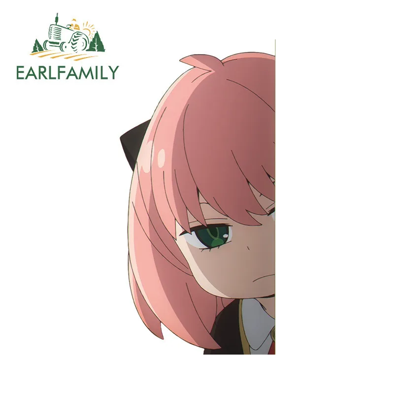 

EARLFAMILY Anya Peek Car Stickers Trunk Anime Car Accessories Laptop Graffiti Caravan Surfboard Decals Skateboard Decoration