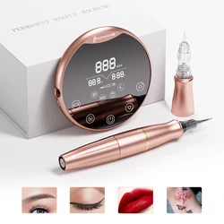Biomaser P90 Dermografo Digital Tattoo Permanent Makeup Machine Pen/microblading Machine Set For Universal Cartridge Needle