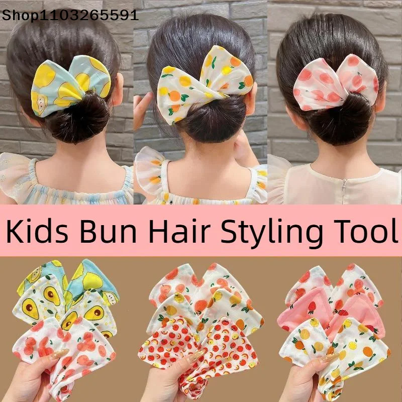 1Pcs Adjustable Headband Hair Clip Cute Hair Straightener Bow Twist Clip Hair Straightener Meatball Headband Accessory