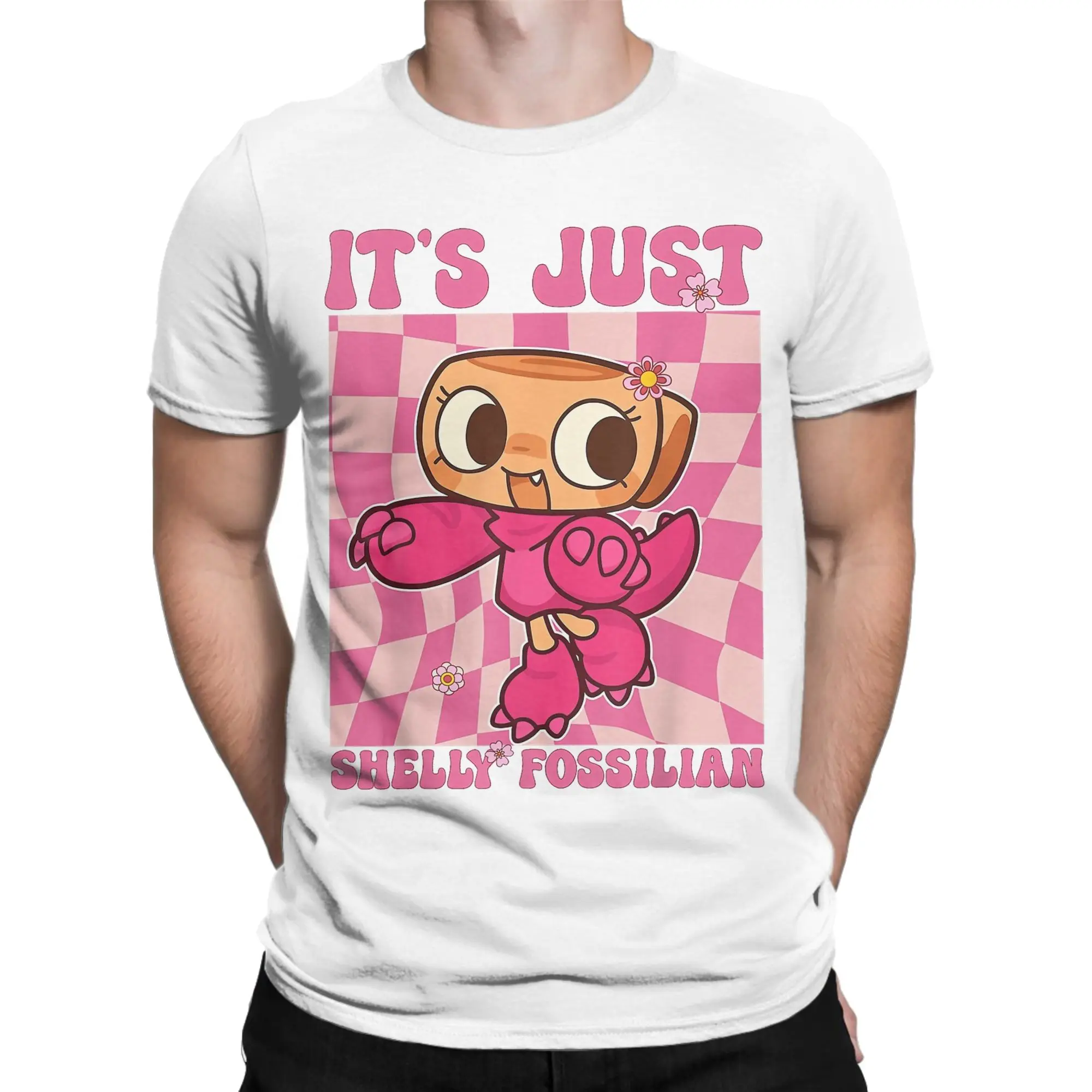 

Мужские футболки I'm just Shelly Dandys World, забавная футболка из чистого хлопка, футболка с круглым вырезом и короткими рукавами, топы с принтом