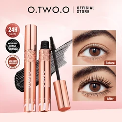 O.TWO.O Wimpern Mascara wasserdicht verlängert Wimpern verlängerung schwarz 5d Seiden faser Mascara Curl dickes Volumen Mascara Make-up