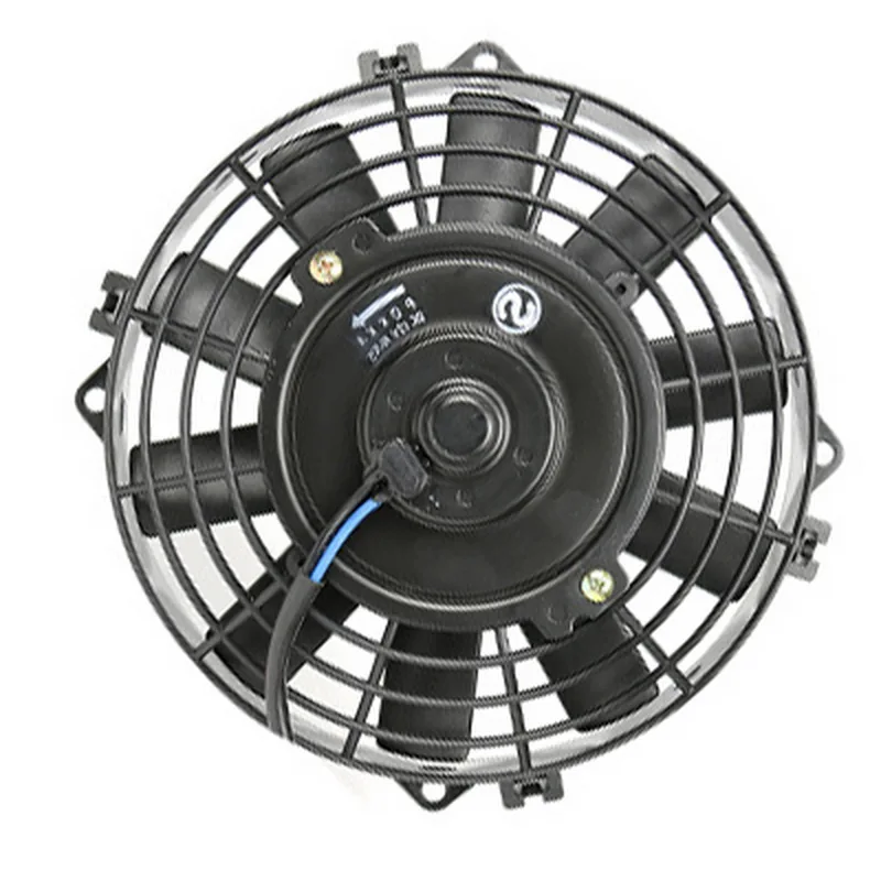 8 Inch Universal 24V Electric Condenser Cooling Fan 80W High Airflow For Hot Rod Muscle Car Heavy Truck Excavator view 2