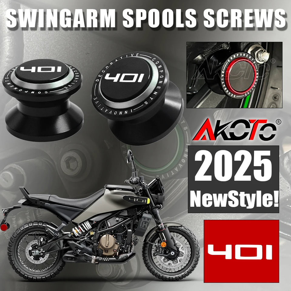 

For Husqvarna Svartpilen 401 VITPILEN 401 S401 V401 10MM Parts Motorcycle CNC Swingarm Spools Slider Stand Screws Accessories