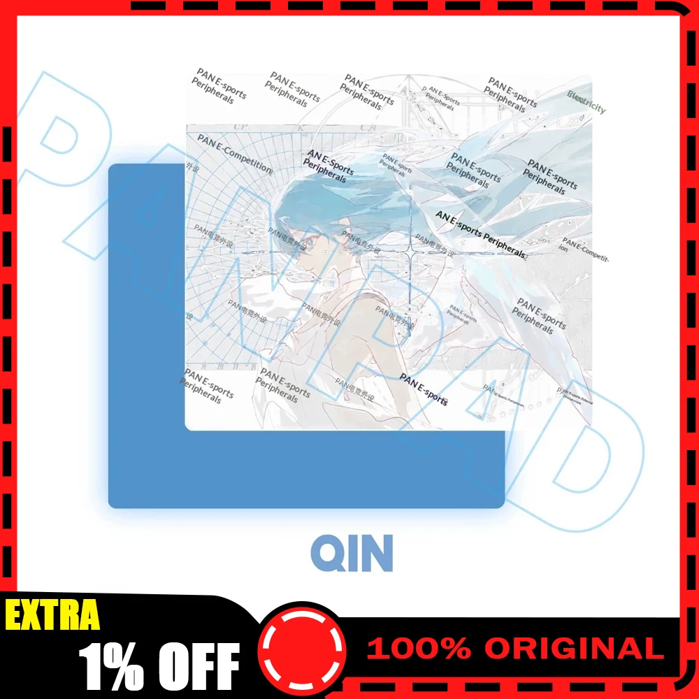 PAN Esports Lumen QIN Glass Gaming Mousepad  FPS Both Control And Smooth Mouse Pad For VALORANT TTK CSGO PC Accessories For Gift