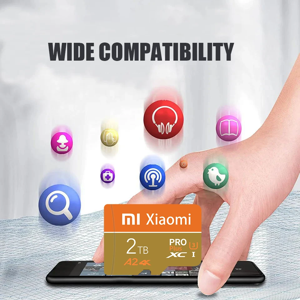 Original Mijia Xiaomi 2TB SD Memory Card 1TB High Speed Class10 TF Card 4K Ultra-HD Video A2 SD Card 128GB TF Card For Camera