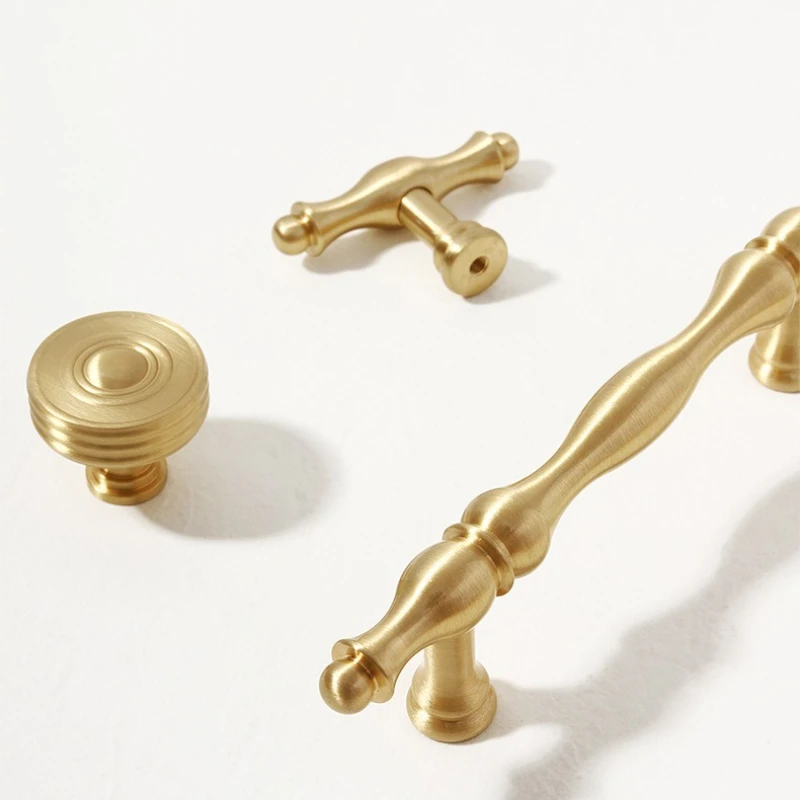 الصلبة نحى النحاس خزانة المطبخ سحب مقبض درج خزانة غرفة النوم مضمد مقبض الأثاث الفاخر مقبض الأثاث الأجهزة