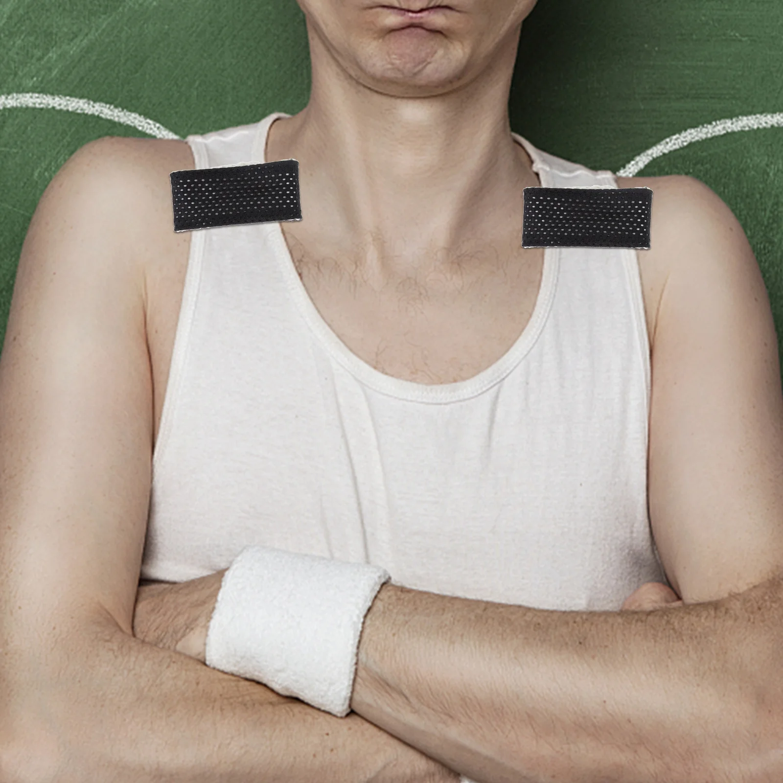 

4Pcs Adjustable Anti-Slip Sleeve Straps Durable Elastic Self-Adhesive Cuff Fixing Bands Sports Sleeve Accessories