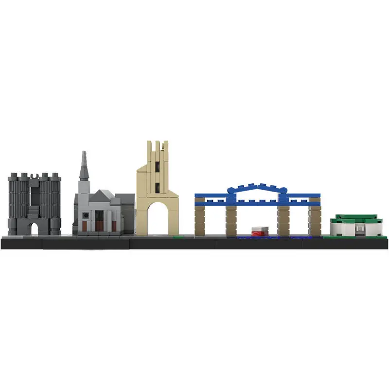 

Landmark City Architecture Skyline Ireland Kingdom Drogheda Derry Cork Galway House Street View Sets Building Blocks Toys Gift